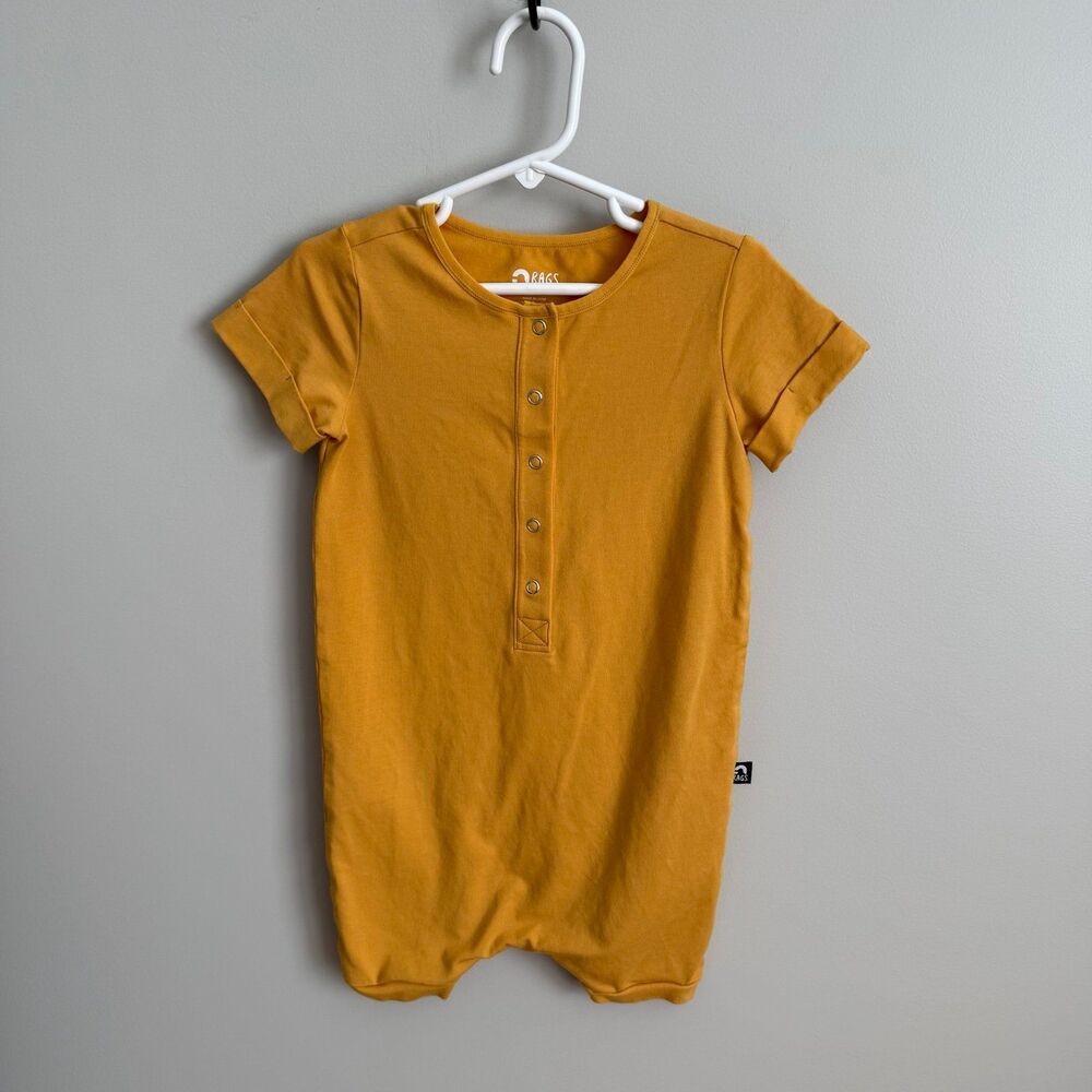 Rags Romper 3-4 Golden Yellow EUC